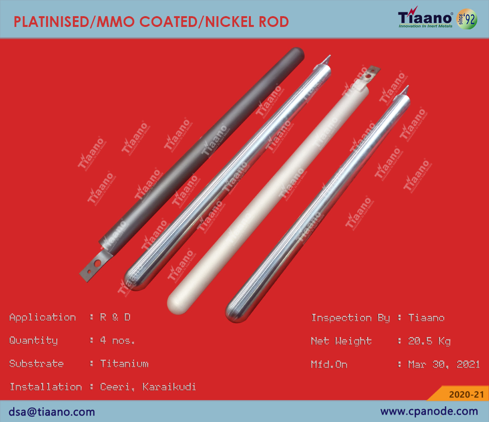 PLATINISED/MMO_COATED/NICKLE_ ROD